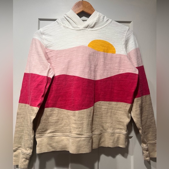 Faherty Soleil Hoodie Hoody Sorbet Soleil Color 100% Organic Cotton S - Picture 2 of 3